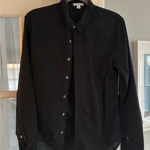 Women’s Classic Black Button Up Shirt